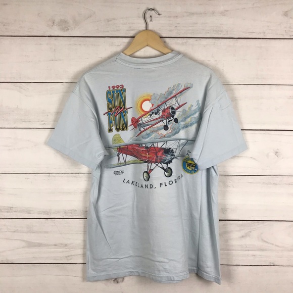 Vintage Other - Vintage 1993 Sun Fun Florida Plane T-Shirt